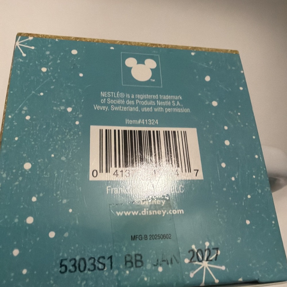 Disney Stitch Hot Cocoa Gift Set Nestle Mug Candy Stirrer Angel Holiday 41324 - Picture 7 of 7